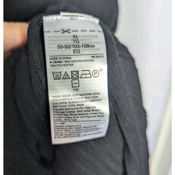 NWT Banana Republic Ribbed Knit Sheath Sweater Dress Black Slit Midi Fall '18 XL - Picture 11 of 12